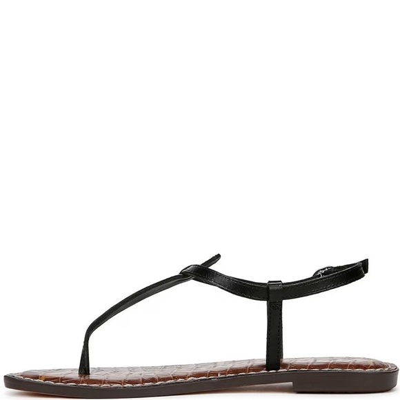 Sam Edelman Black and Brown Sandals with Ankle Wrap - Picture 9 of 13